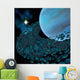 Planetary Ring Orbits around Wall Decal