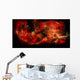 Large Red Nebula Covering Wall Decal