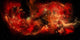 Large Red Nebula Covering Wall Decal