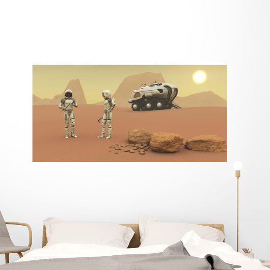 Two Intrepid Explorers Discuss Wall Decal