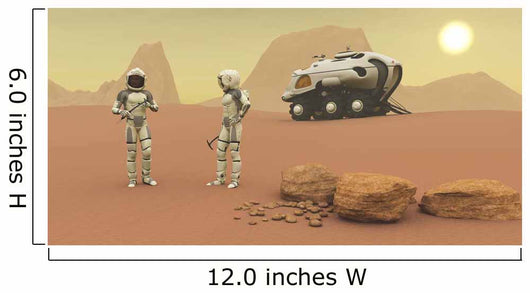 Two Intrepid Explorers Discuss Wall Decal