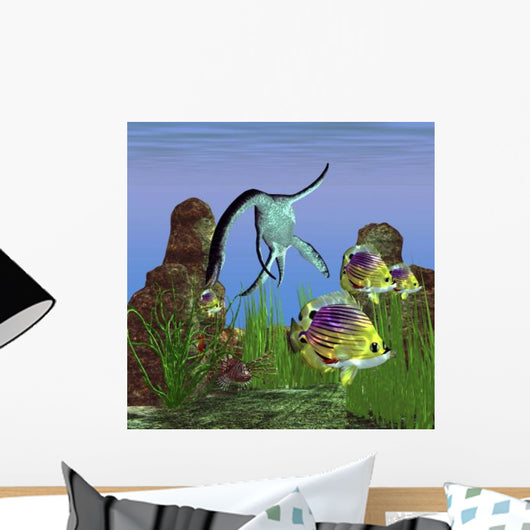 Angelfish Try to Swim Wall Decal