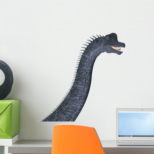 Brachiosaurus Dinosaur Head Wall Decal Design 2
