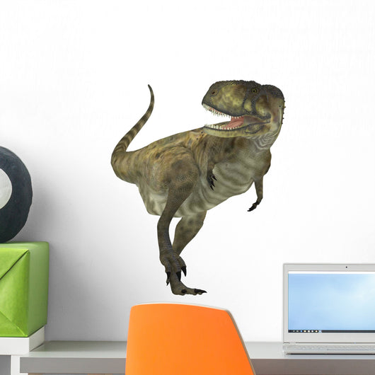 Abelisaurus Dinosaur White Wall Decal Design 1