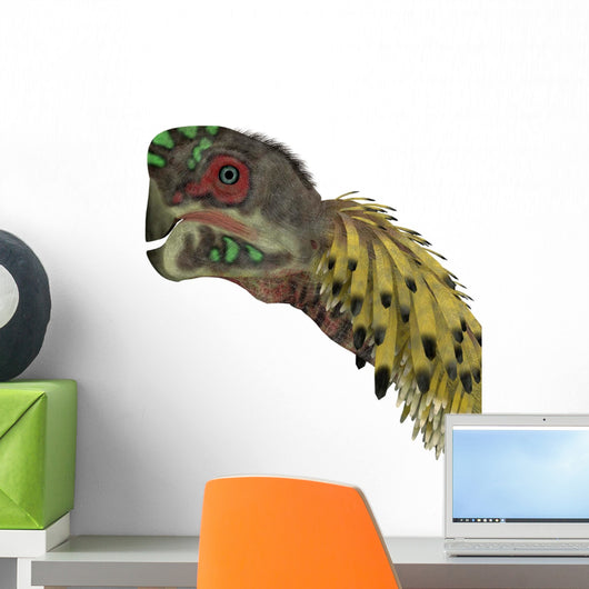 Citipati Dinosaur Head Wall Decal