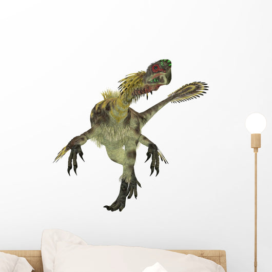 Citipati Dinosaur White Wall Decal Design 2
