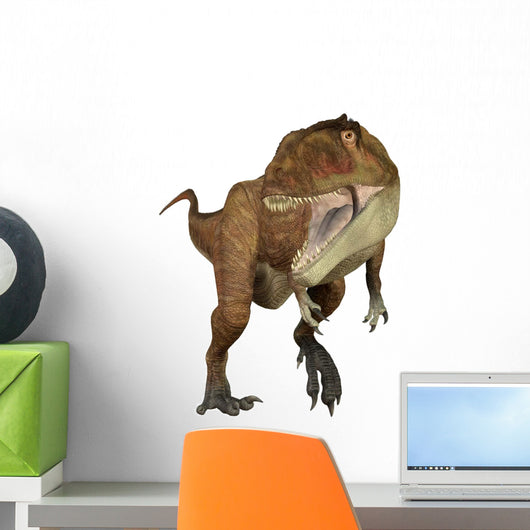 Carcharodontosaurus Dinosaur Roaring Front Wall Decal