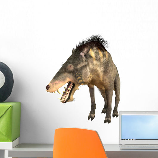 Entelodon White Wall Decal Design 1