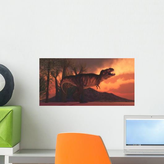 Tyrannosaurus Rex Dinosaur Roars Wall Decal