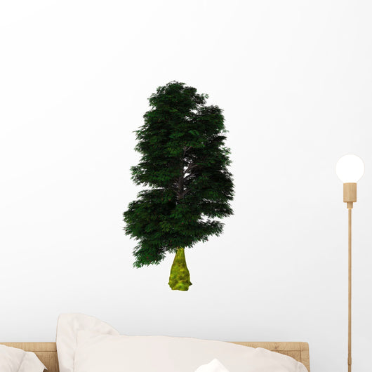 Nothofagus Antarctica Tree White Wall Decal