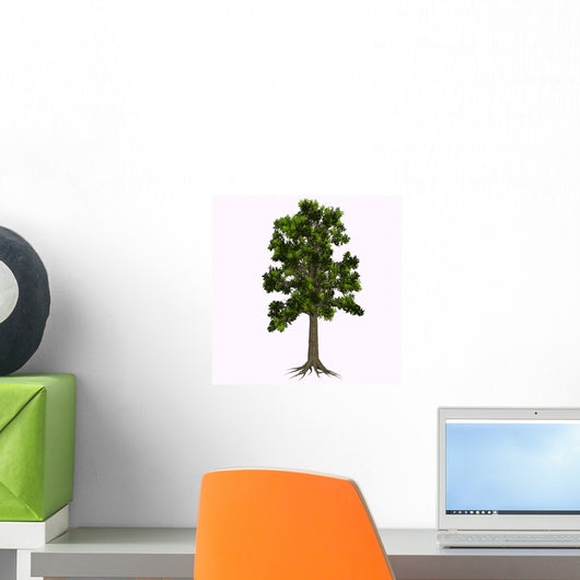 Glossopteris Tree White Wall Decal