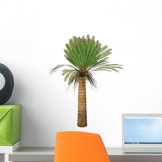 Cycad Plant White Wall Decal Design 2