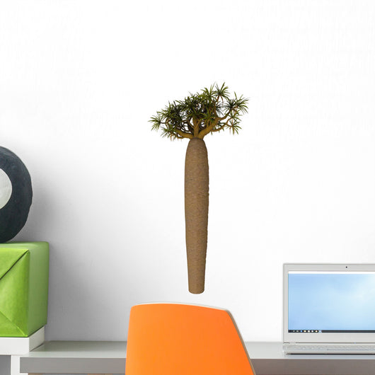 Pachypodium Tree White Wall Decal