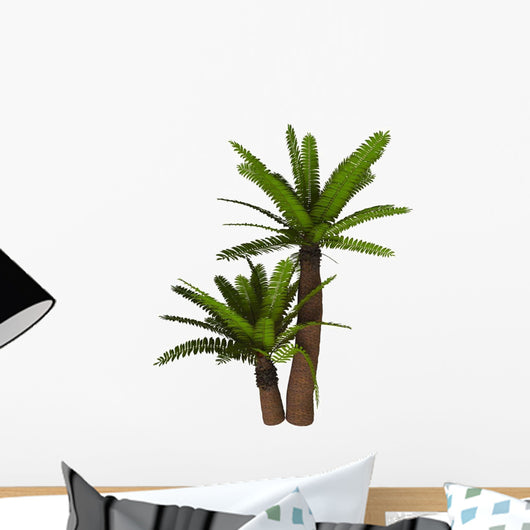 Cycad Plant White Wall Decal Design 1