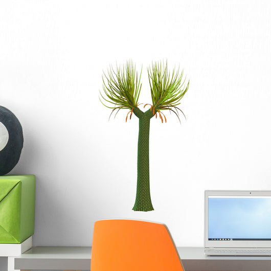 Sigillaria Prehistoric Plant White Wall Decal
