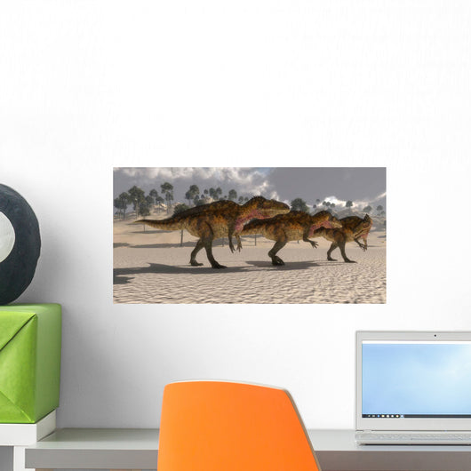 Acrocanthosaurus Theropod Dinosaurs Search Wall Decal