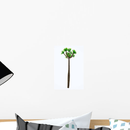 Pachypodium Arboreal Plant White Wall Decal