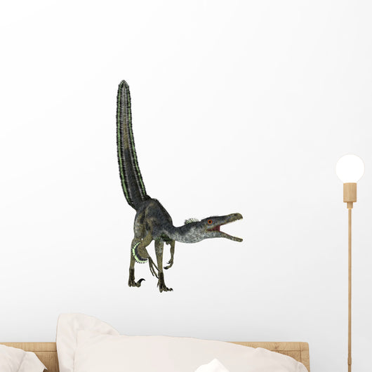 Velociraptor White Wall Decal