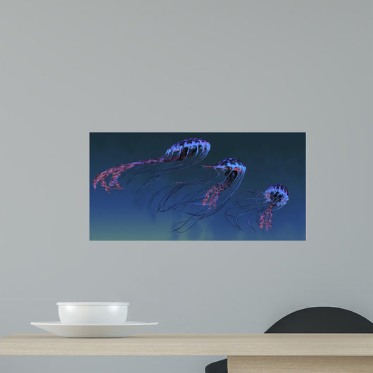 Pod Iridescent Red and Wall Decal