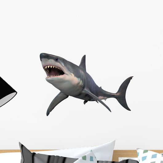 Great White Shark White Wall Decal