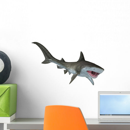 Tiger Shark White Wall Decal