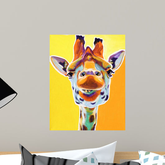 Grinning Giraffe Wall Mural