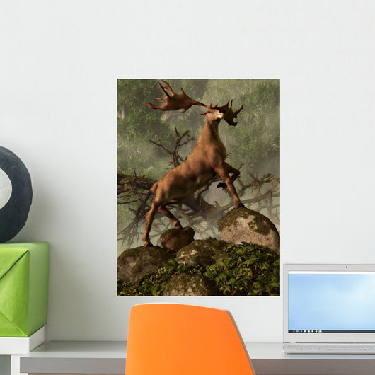 Irish Elk Stands Proudly Wall Decal