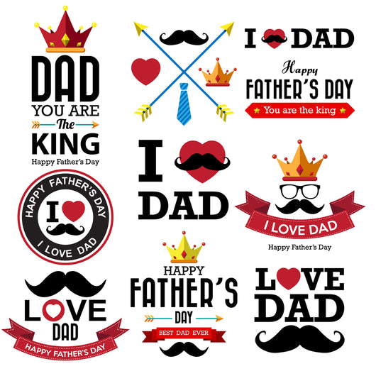Father's Day Sticker Set Decals
