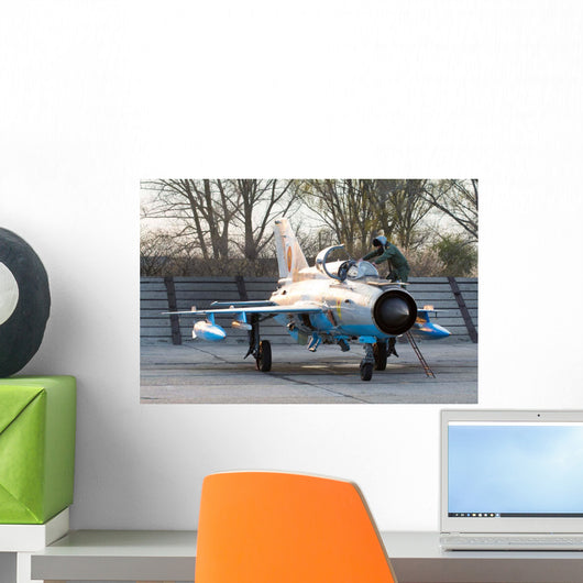 Romanian Air Force Mig-21mf Wall Decal Design 2