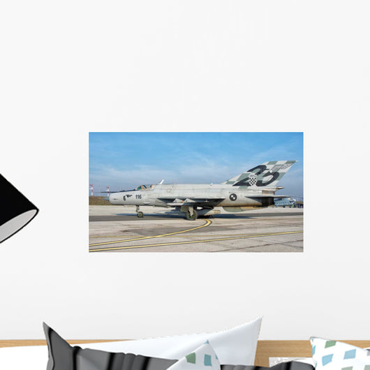 Croatian Mig-21bis Aircraft with Wall Decal