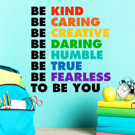 Be Kind Classroom Wall Decal