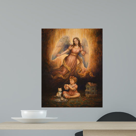 Angelic Tea Party Wall Mural