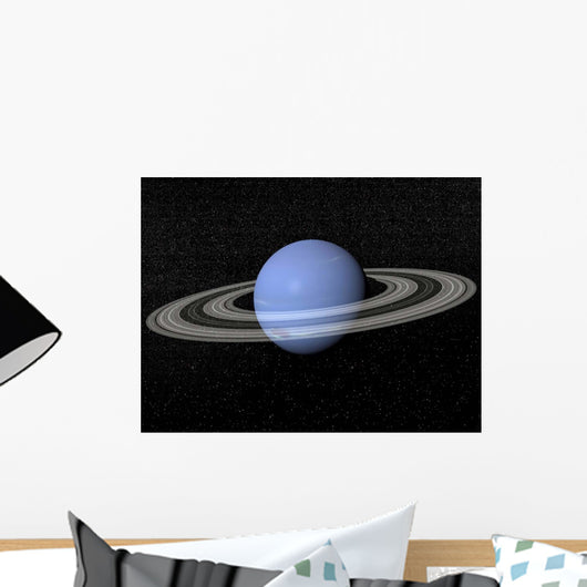 Neptune and Its Rings Wall Decal