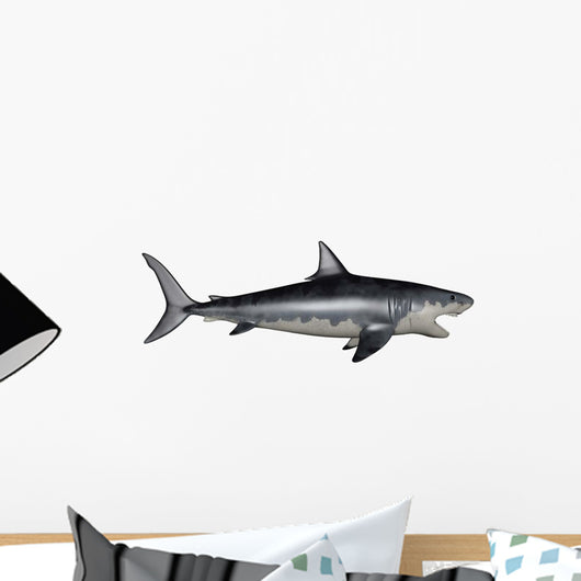 Megalodon Dinosaur Wall Decal Design 1