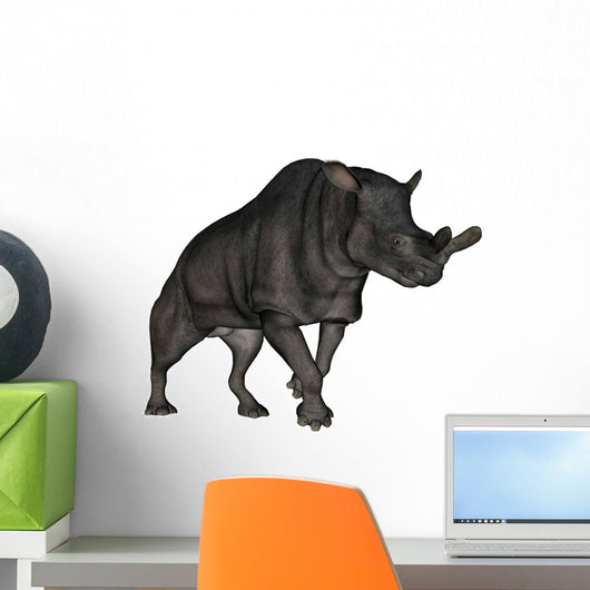 Brontotherium White Wall Decal Design 2