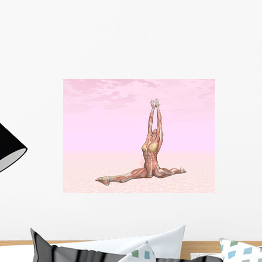 Female Musculature Performing Monkey Wall Decal