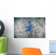 Blue Starfish Sandy Seafloor Wall Decal