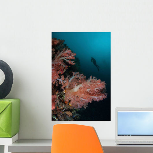 Vibrant Soft Corals Thrive Wall Decal Design 6
