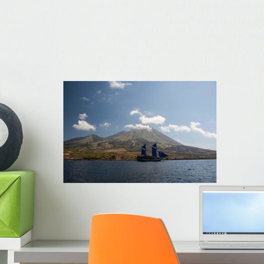 Indonesian Pinisi Schooner Sails Wall Decal
