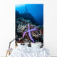 Purple Sea Star Clings Wall Decal