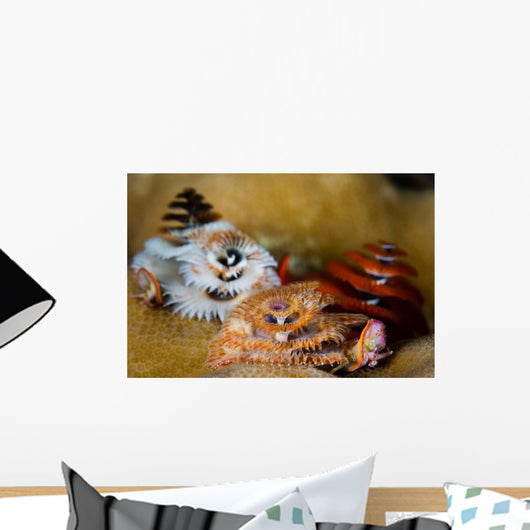 Christmas Tree Worms Grow Wall Decal