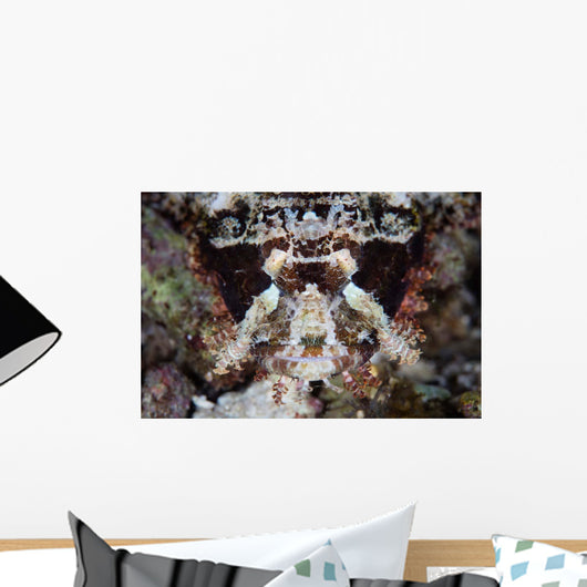 Papuan Scorpionfish Lies Reef Wall Decal Design 1