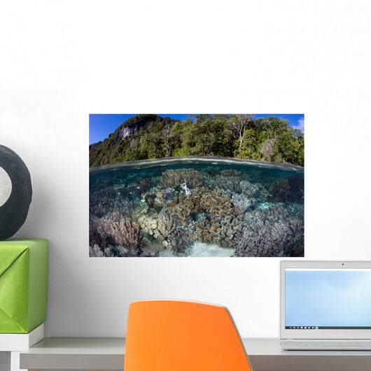 Healthy Coral Reef Grows Wall Decal Design 2