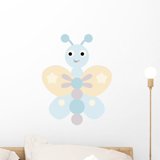 Blue butterfly Wall Decal