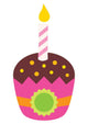 Pink Birthday Cup Cake Wall Decal
