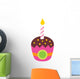 Pink Birthday Cup Cake Wall Decal