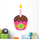 Pink Birthday Cup Cake Wall Decal
