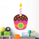 Pink Birthday Cup Cake Wall Decal