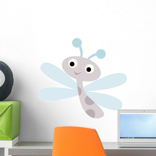 Cute Little Dragonfly Wall Decal