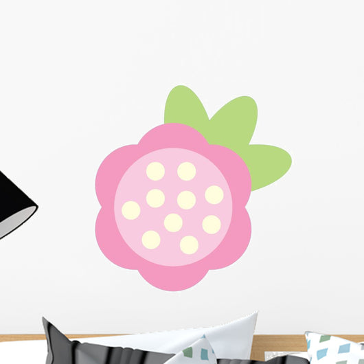 Cute Little Pink Flower Wall Decal